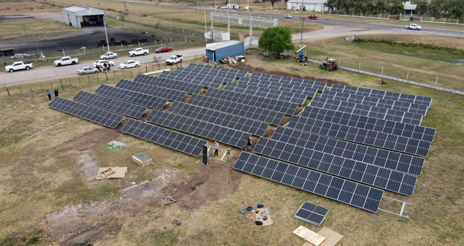 El parque industrial de Sáenz Peña aumentará de 50 kW a 150 kW su energía a través de paneles solares
